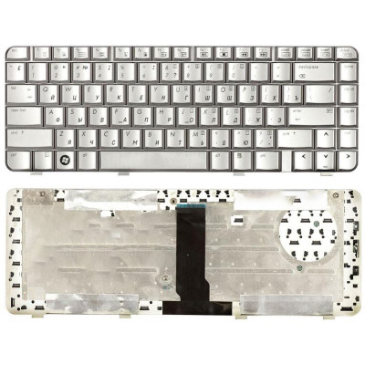 Клавиатура для ноутбука HP Pavilion DV3000 DV3500 series серебристая