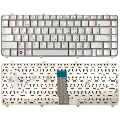 Клавиатура для ноутбука HP Pavilion DV5-1000 серебристая