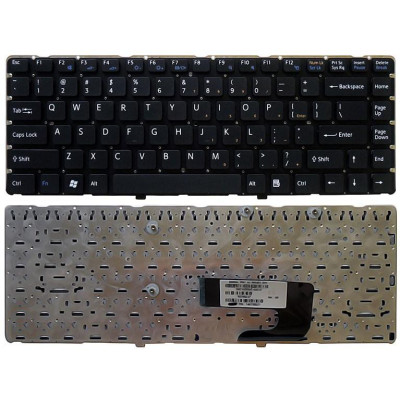 Клавиатура для ноутбука Sony Vaio VGN-NW черная без рамки