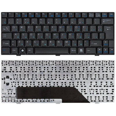 Клавиатура для ноутбука MSI Wind U90 U100 U110 U120 черная