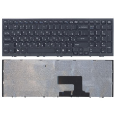 Клавиатура для ноутбука Sony Vaio VPC-EE VPCEE черная с черной рамкой