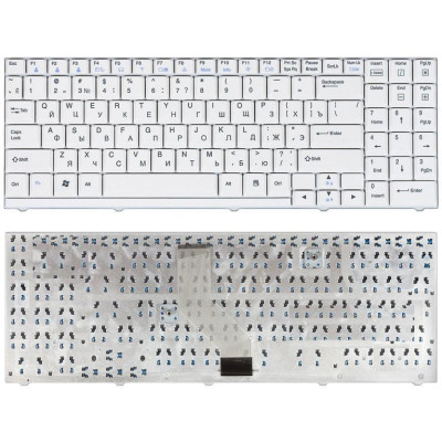 Клавиатура для ноутбука LG R500 S510 P1 S1 U4 белая