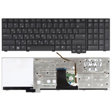 Клавиатура для ноутбука HP Elitebook 8740W черная с подсветкой