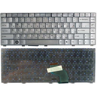 Клавиатура для ноутбука Sony Vaio VGN-SZ серебристая