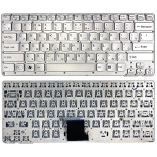 Клавиатура для ноутбука Sony Vaio VPC-CA VPCCA VPCSA VPC-SA серебристая