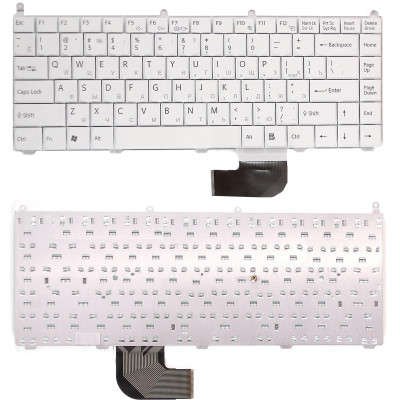 Клавиатура для ноутбука Sony Vaio VGN-AR VGN-FE белая