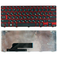 Клавиатура для ноутбука Dell Inspiron M101Z M102Z 1120 1122 черная с красной рамкой
