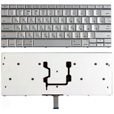 Клавиатура для ноутбука Apple Macbook 15.4 965 A1260 2008 серебристая