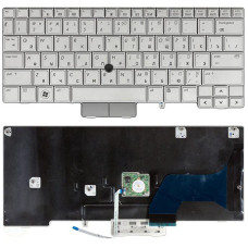 Клавиатура для ноутбука HP EliteBook 2740P серебристая