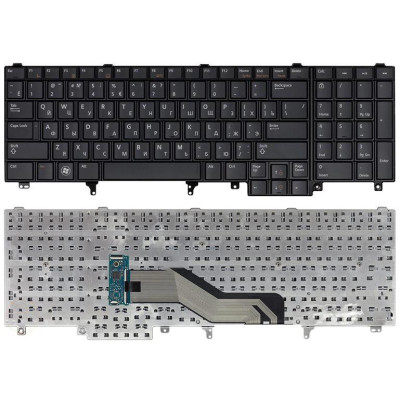 Клавиатура для ноутбука Dell Latitude E6520 E6530 E6540 черная