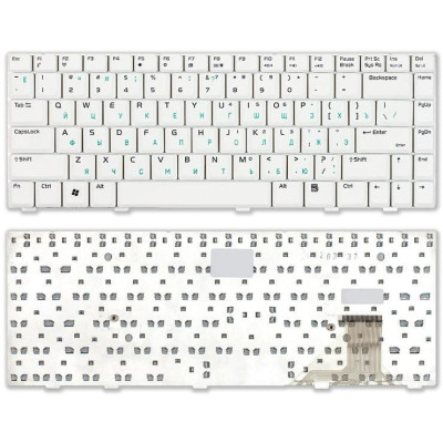 Клавиатура для ноутбука Asus W3 W3J A8 F8 N80 белая