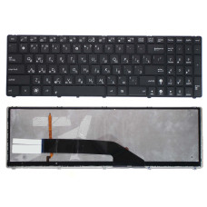 Клавиатура для ноутбука Asus K50 K60 K70 черная с подсветкой