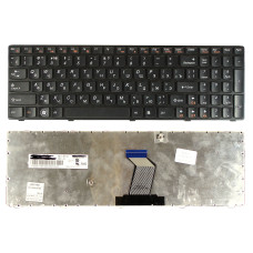 Клавиатура для ноутбука Lenovo IdeaPad Y570 черная рамка черная