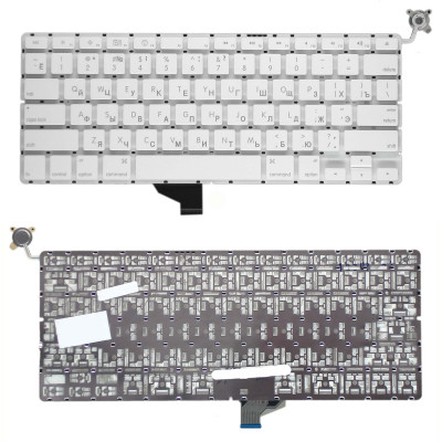 Клавиатура для ноутбука MacBook A1342 белая 13,3