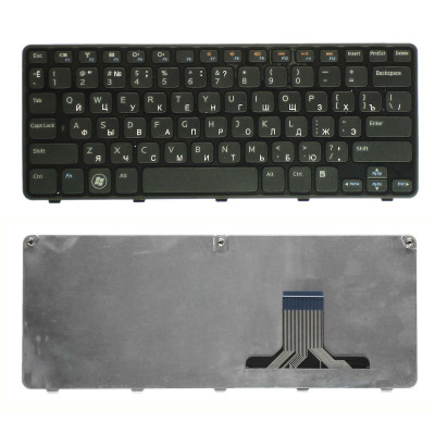 Клавиатура для ноутбука Dell Inspiron mni 1090 черная с рамкой