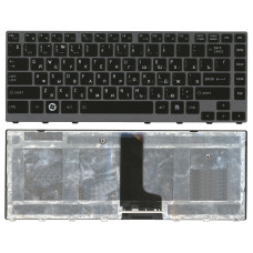 Клавиатура для ноутбука Toshiba Satellite M600 M640 M645 P745 черная с темно-серой рамкой