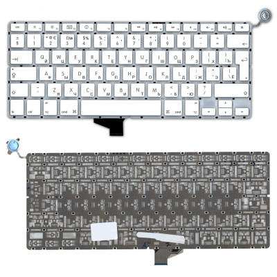 Клавиатура для ноутбука MacBook A1342 белая 13,3