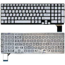 Клавиатура для ноутбука Sony Vaio VPC-SE VPCSE серебристая