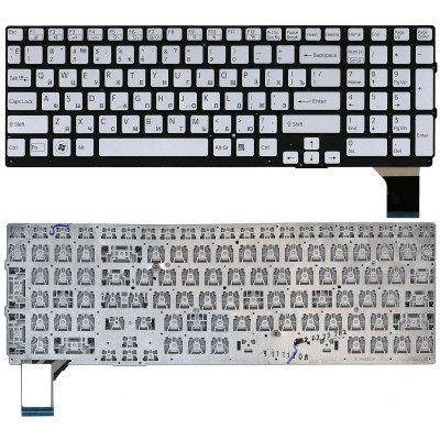Клавиатура для ноутбука Sony Vaio VPC-SE VPCSE серебристая