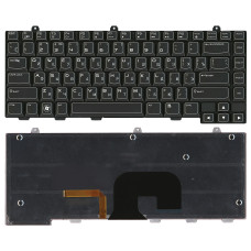 Клавиатура для ноутбука Dell Alienware M14X черная с подсветкой