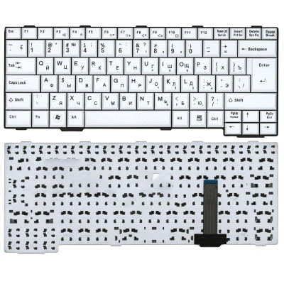 Клавиатура для ноутбука Fujitsu LifeBook S760 T901 белая