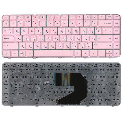 Клавиатура для HP Compaq Presario CQ43 цвет розовый