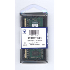 Модуль памяти KINGSTON VALUERAM KVR16S11S8/4 DDR3- 4Гб, 1600