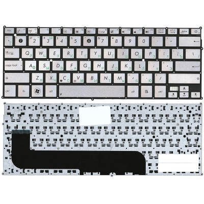 Клавиатура для ноутбука Asus UX21E серебристая