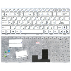 Клавиатура для ноутбука Asus Eee PC 1005HA 1008HA 1001HA 1001px белая с рамкой