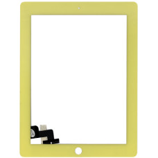 Сенсорное стекло (тачскрин) для iPad 2 (A1395, A1396, A1397) желтое