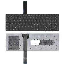 Клавиатура для ноутбука Asus K55 черная без рамки (вертикальный Enter)