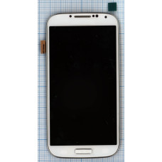 Дисплей для Samsung Galaxy S4 GT-I9500 белый с рамкой
