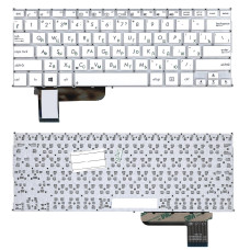 Клавиатура для ноутбука Asus S201 S201E X201 X201E белая