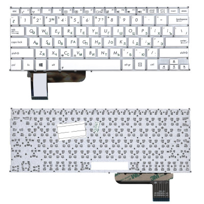 Клавиатура для ноутбука Asus S201 S201E X201 X201E белая