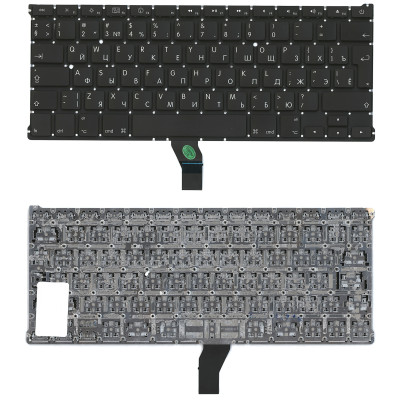 Клавиатура для ноутбука MacBook A1369 2010+  черная, большой ENTER RU