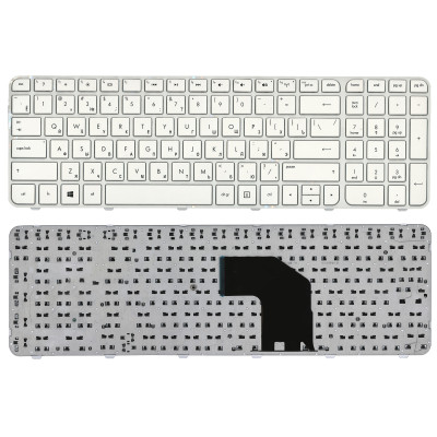 Клавиатура для ноутбука HP Pavilion G6-2000 белая с рамкой