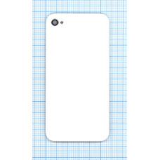 Задняя крышка для iPhone 4S белая