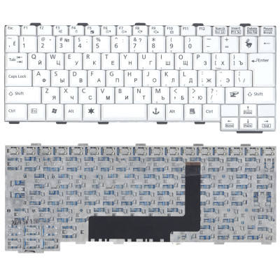 Клавиатура для ноутбука Fujitsu-Siemens Lifebook P7230 белая