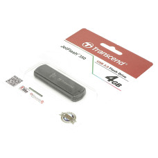 Флешка USB 4Гб TRRANSCEND, черная