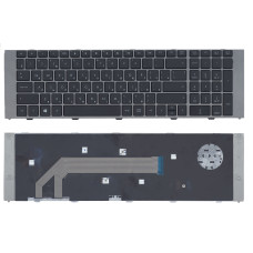 Клавиатура для ноутбука HP ProBook 4740S черная с серой рамкой