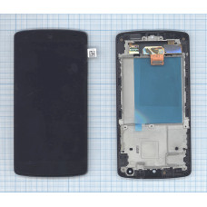 Дисплей для LG Nexus 5 D820 черный с рамкой