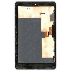 Модуль (матрица + тачскрин) для Asus Google Nexus 7 (ME370T) черный с серебристой рамкой
