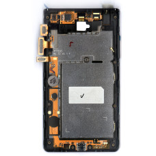Дисплей для LG Optimus L7 P705 черный с рамкой