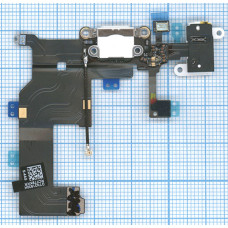 Шлейф разъема питания с аудио-разъемом для iPhone 5 белый