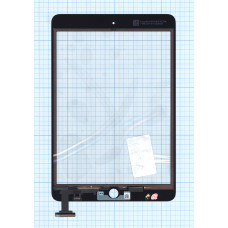 Сенсорное стекло (тачскрин) Ipad mini 2 (retina) (A1432 A1454 A1455) черное