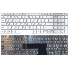 Клавиатура для Sony Vaio SVF1532C4E цвет белый с подсветкой