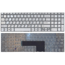 Клавиатура для Sony Vaio SVF1532C1E цвет серебристый с подсветкой