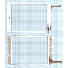 Сенсорное стекло (тачскрин) DH-0736A1-PG-FPC белое