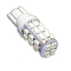 Светодиодная автолампа W5W T10 - 28 SMD 3020 white (2шт.)