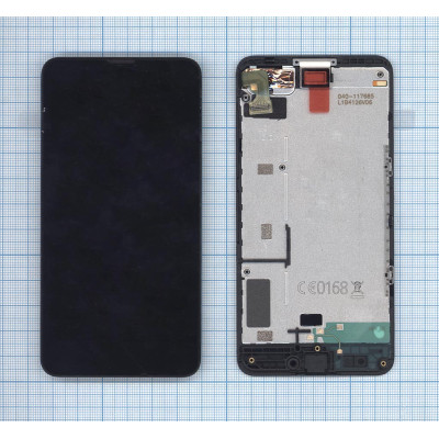 Дисплей для Nokia Lumia 630 635 черный с рамкой